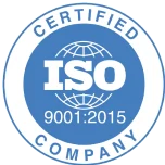 ISO certified company 9001:2015