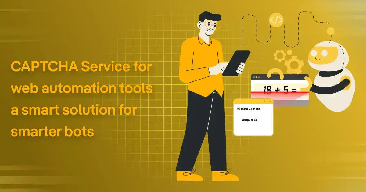 CAPTCHA service for web automation tools