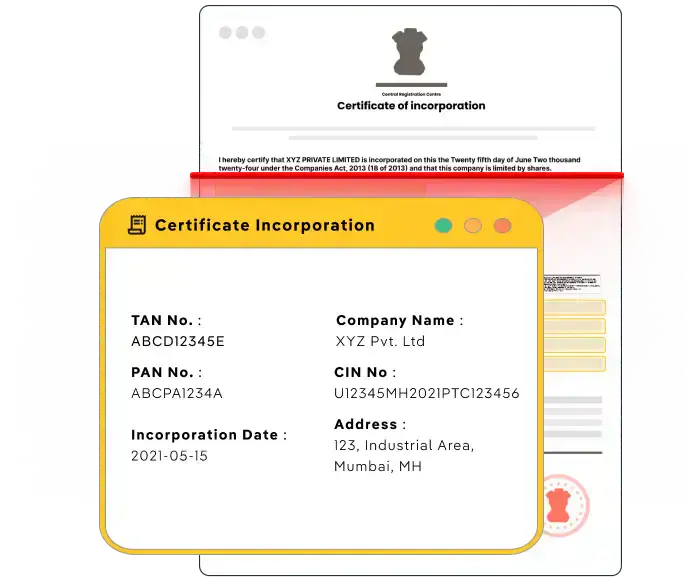 Certificate of Incorporation OCR API