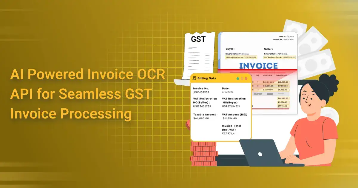 AI-powered invoice OCR for seamless GST invoice processing and digital bill management.