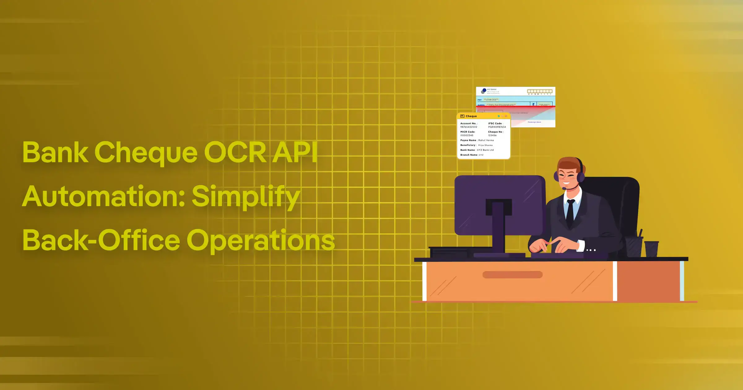 Bank Cheque OCR API Automation: Simplify Back-Office Operations