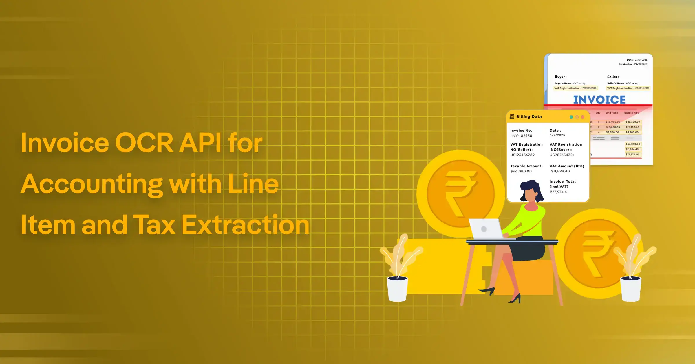Invoice OCR API for Accounting with Line Item and Tax Extraction