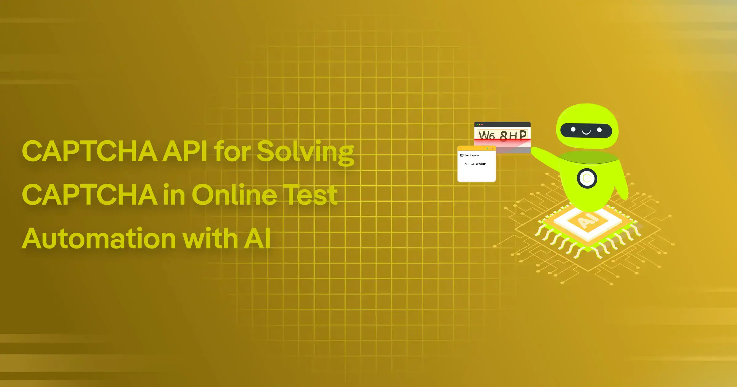 CAPTCHA API for Solving CAPTCHA in Online Test Automation with AI