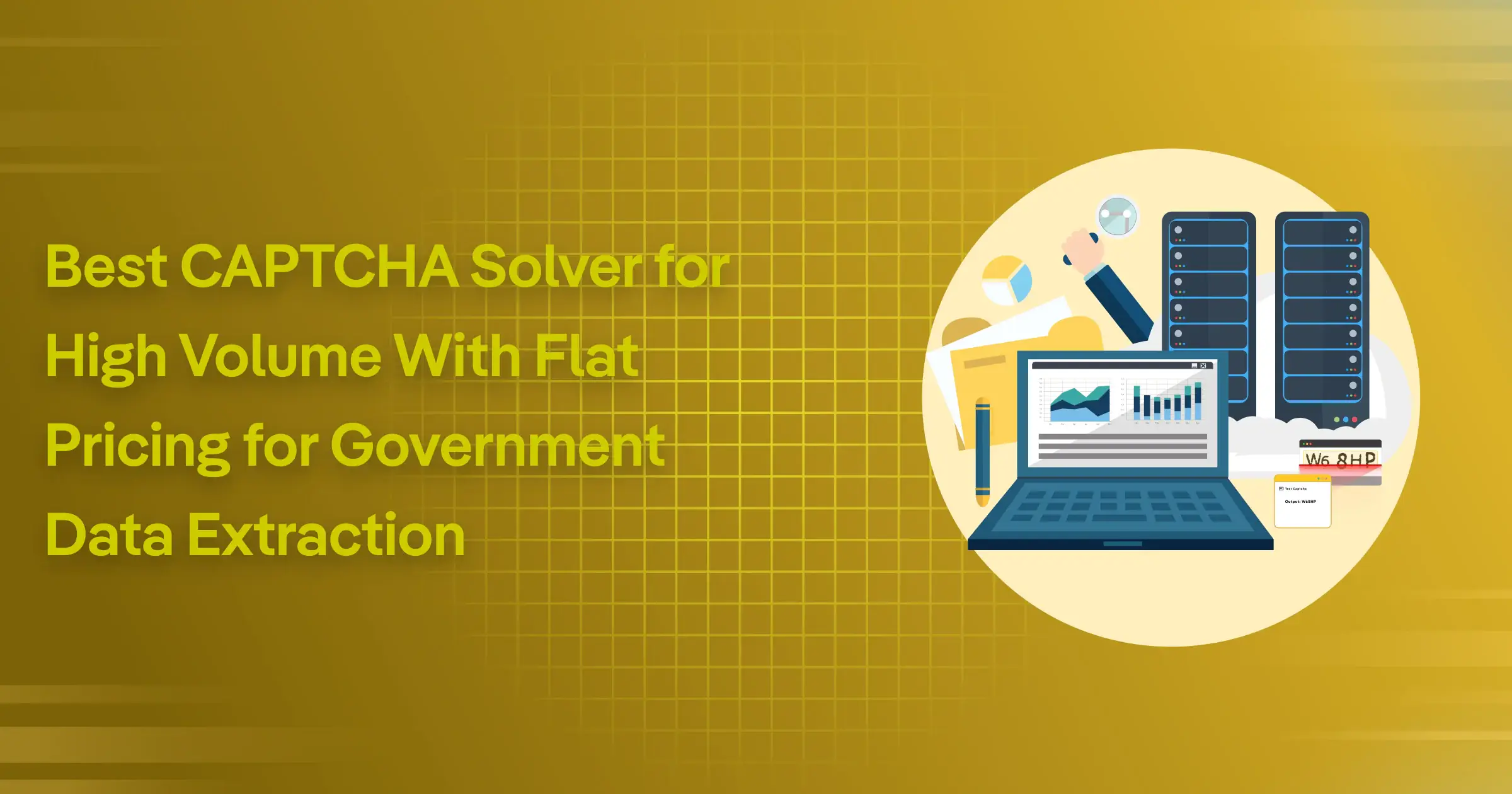 Best CAPTCHA Solver for High Volume with Flat Pricing for Government Data Extraction
