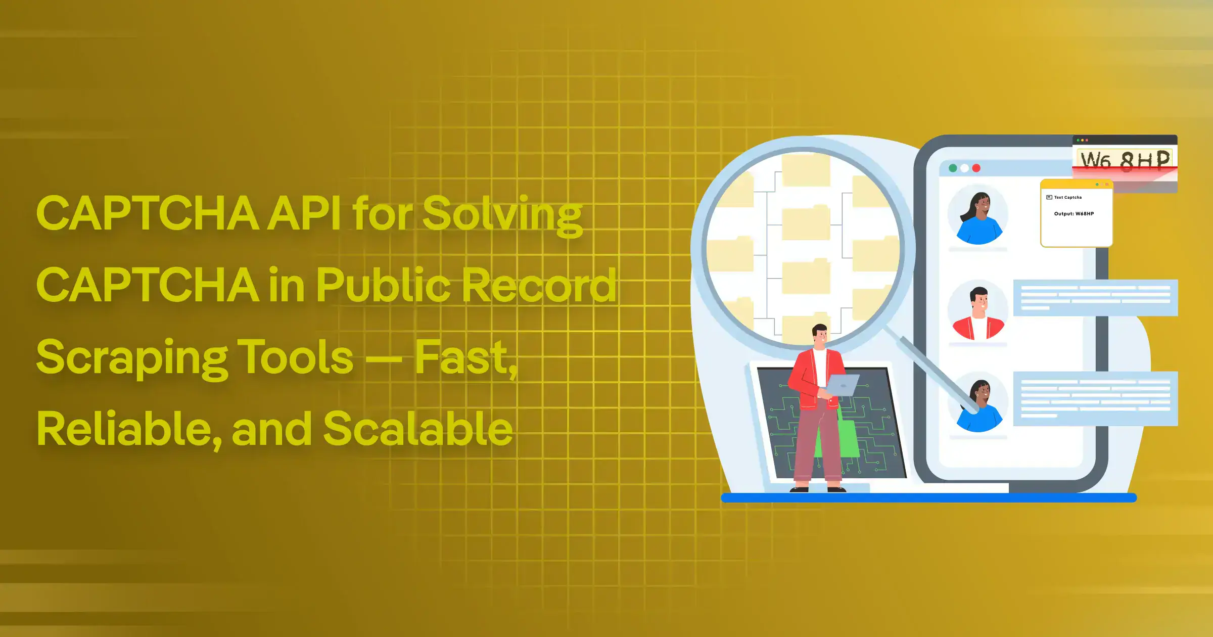 CAPTCHA API for Solving CAPTCHA in Public Record Scraping Tools — Fast, Reliable, and Scalable