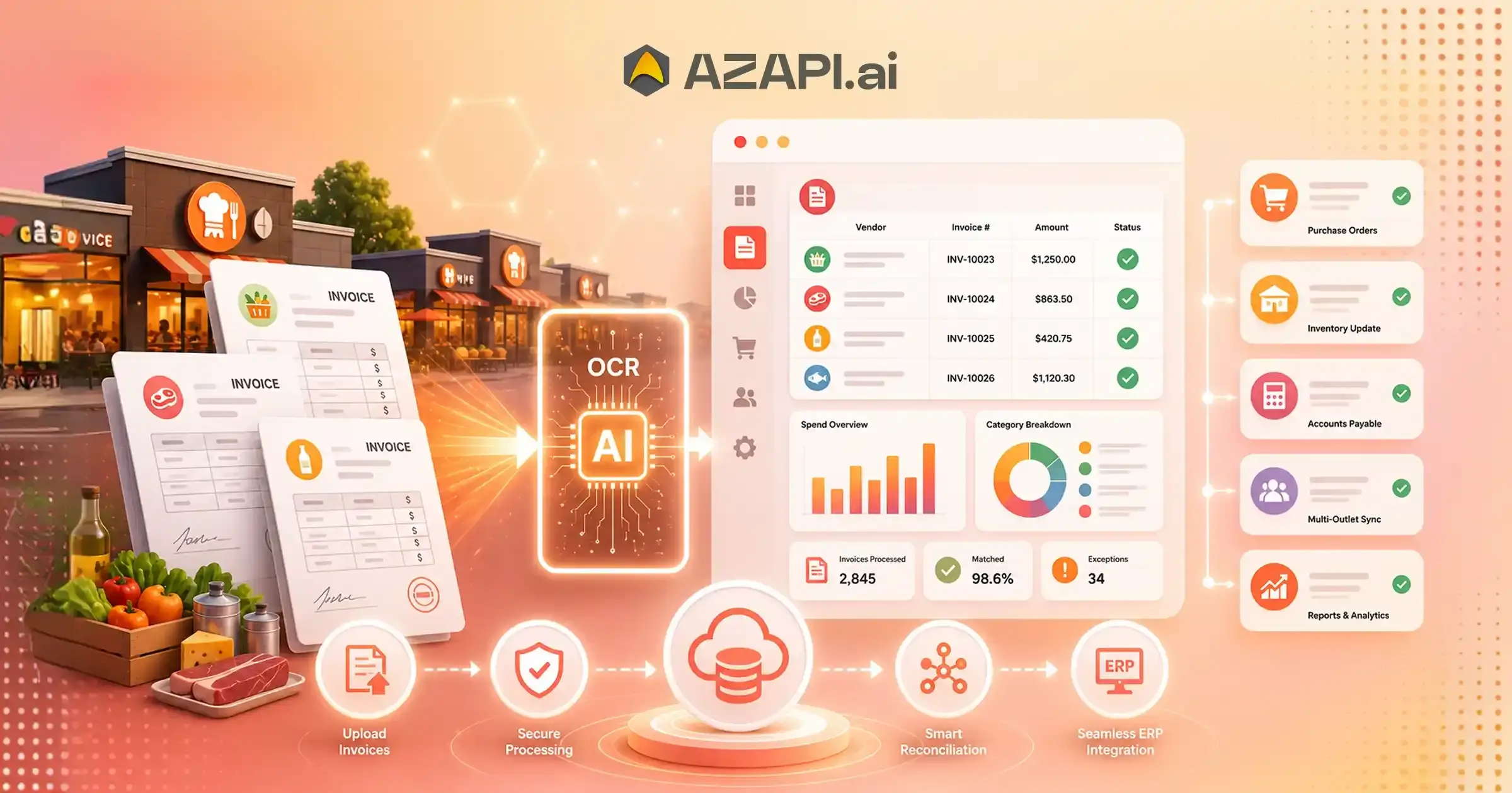 Document Processing API for Restaurant Chains