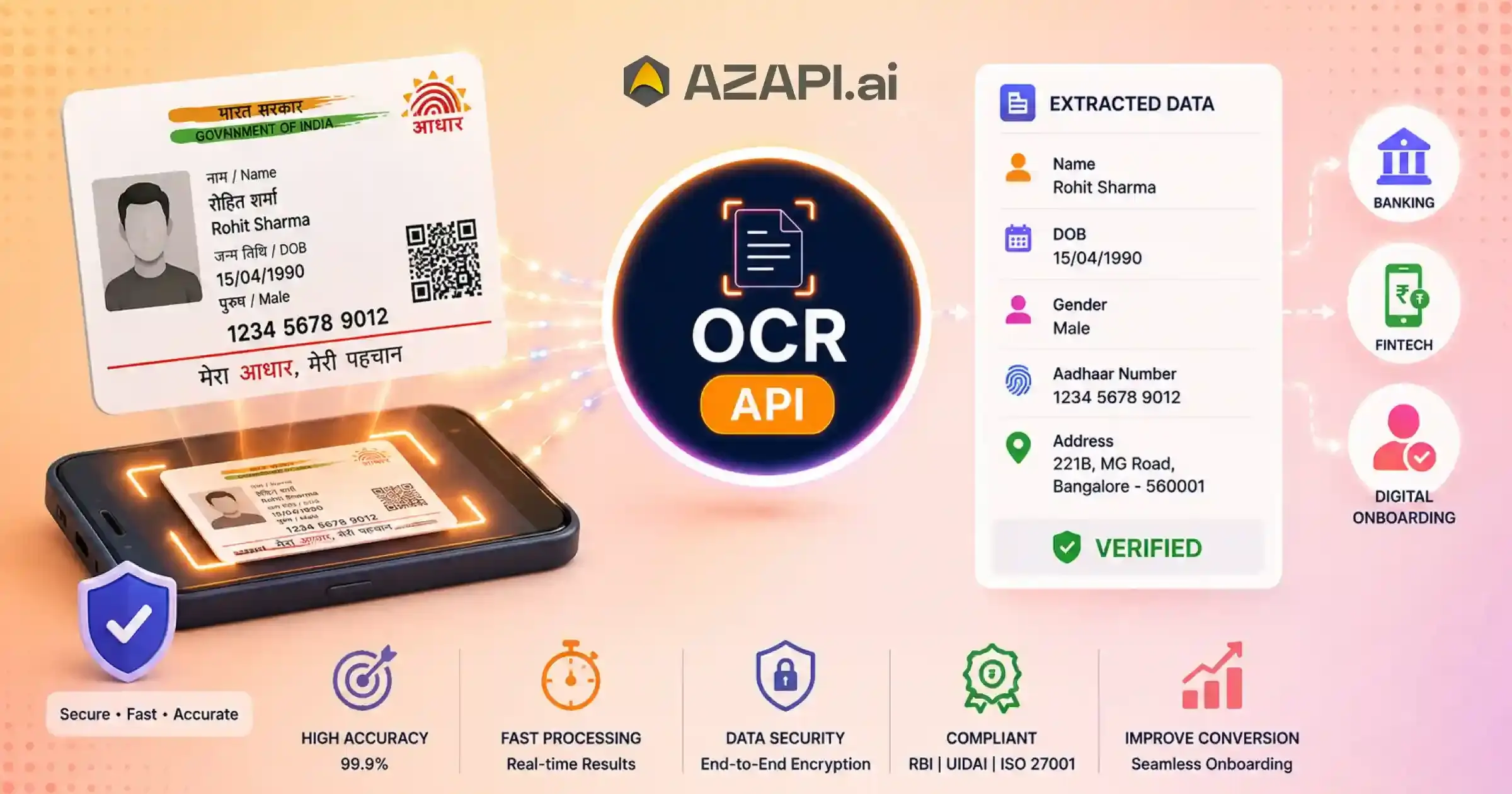 Aadhaar Data Extraction API for Aadhaar Card Extraction