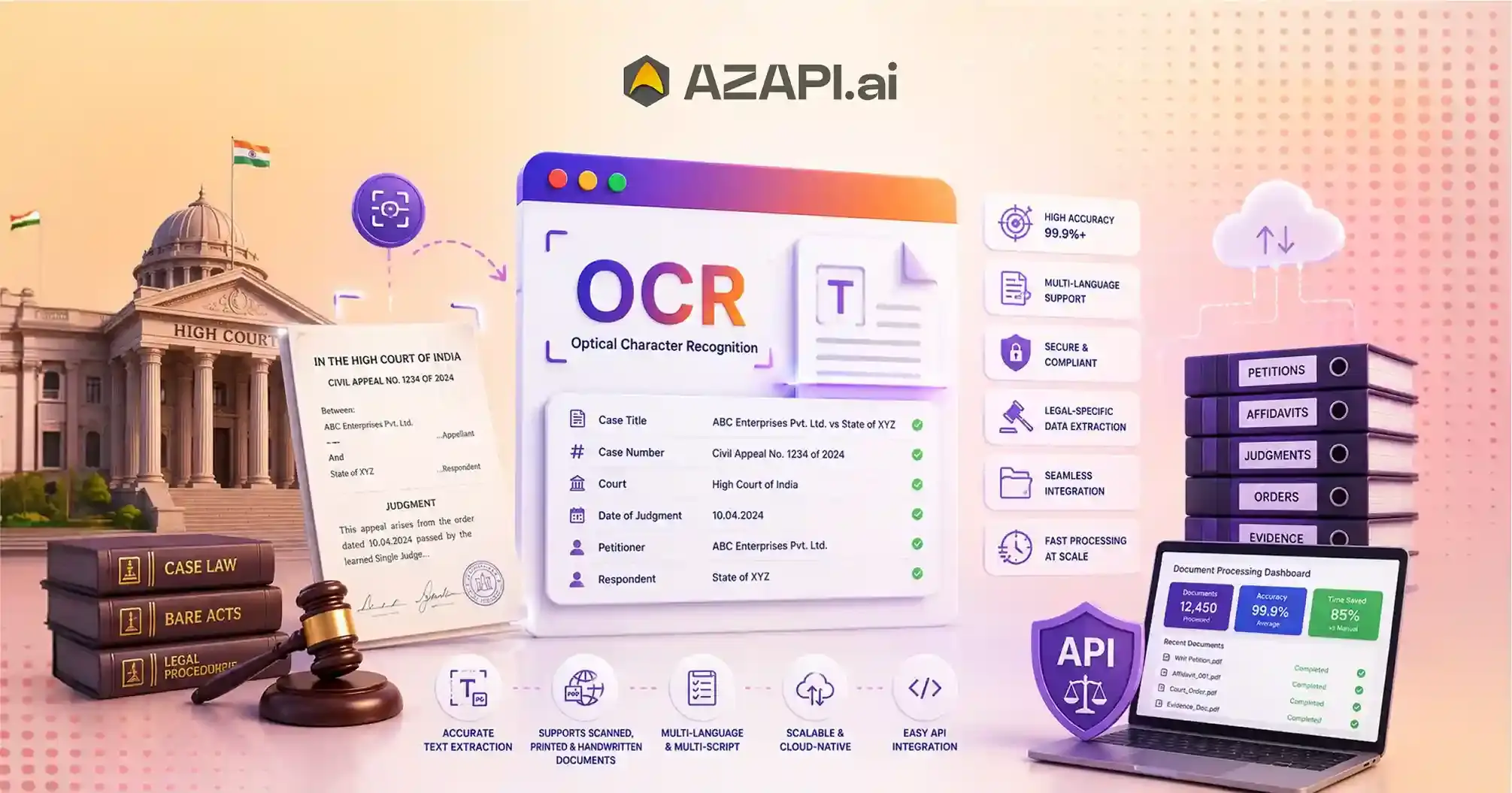 Legal Document OCR API for Court Document Processing