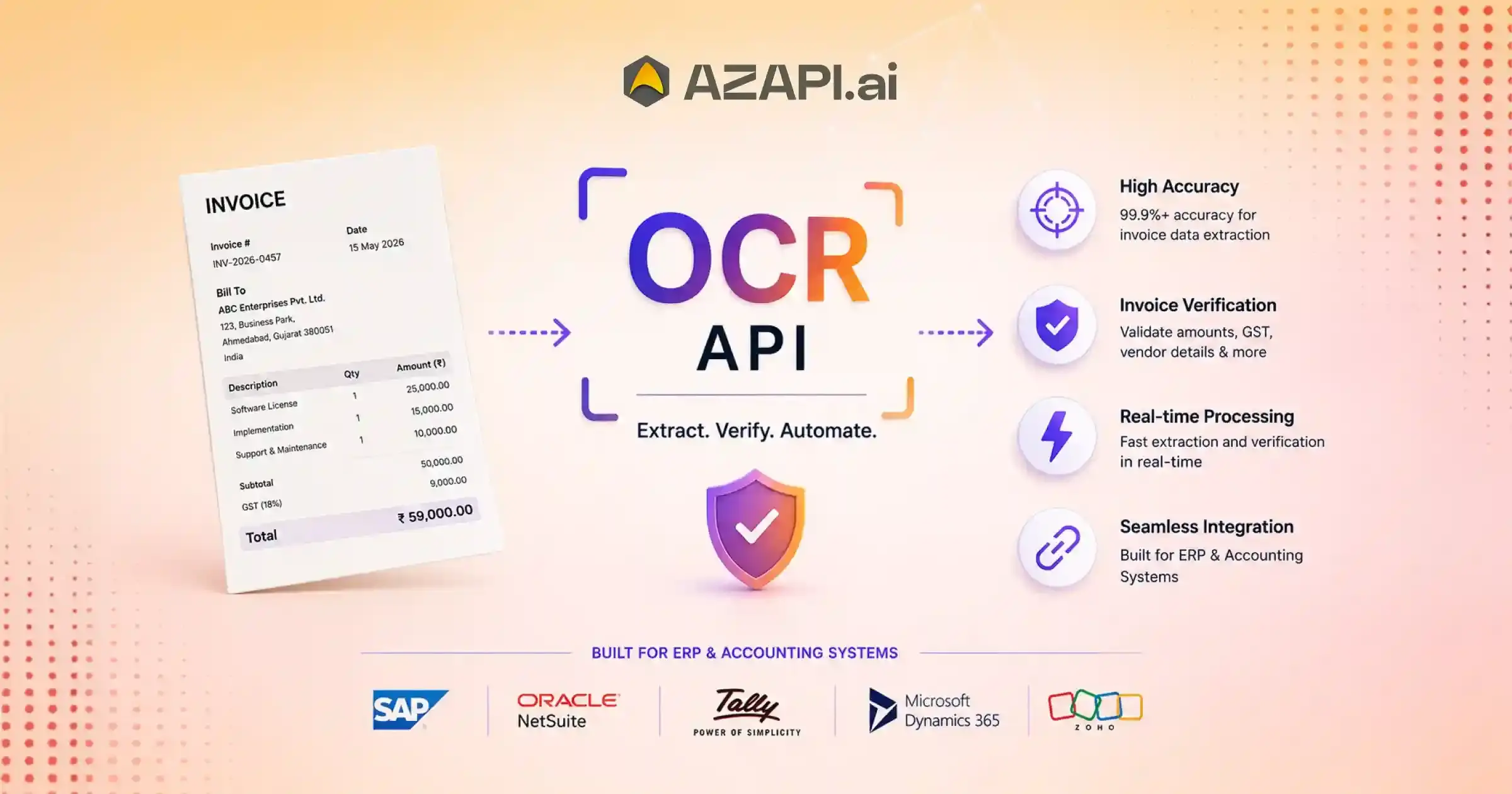 Invoice Data Extraction API for Invoice Verification
