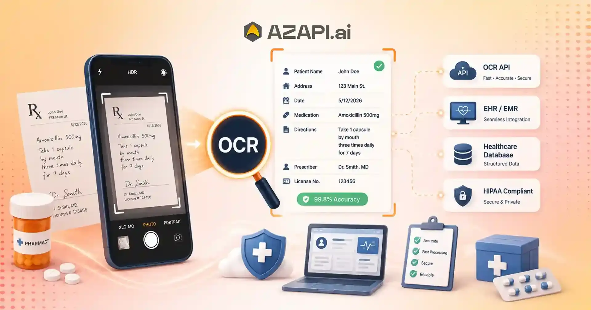 Prescription OCR API for Prescription Scanning to automate healthcare workflows, improve accuracy, and speed up patient processing.