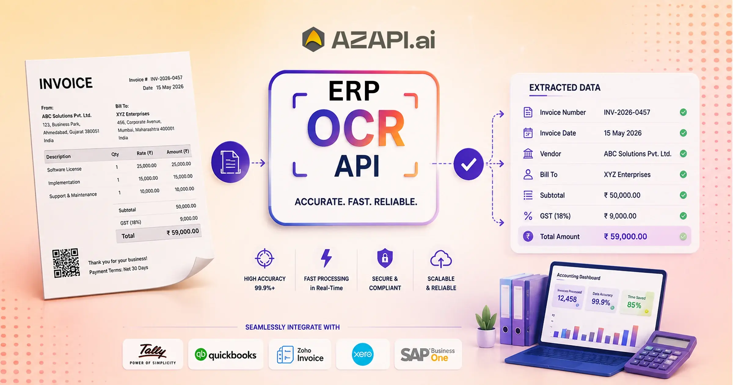 best ocr api in 2026 for invoice parsing