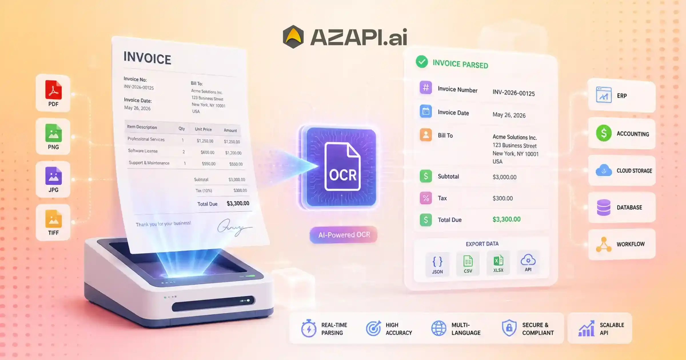 Invoice Automation API for Invoice Processing