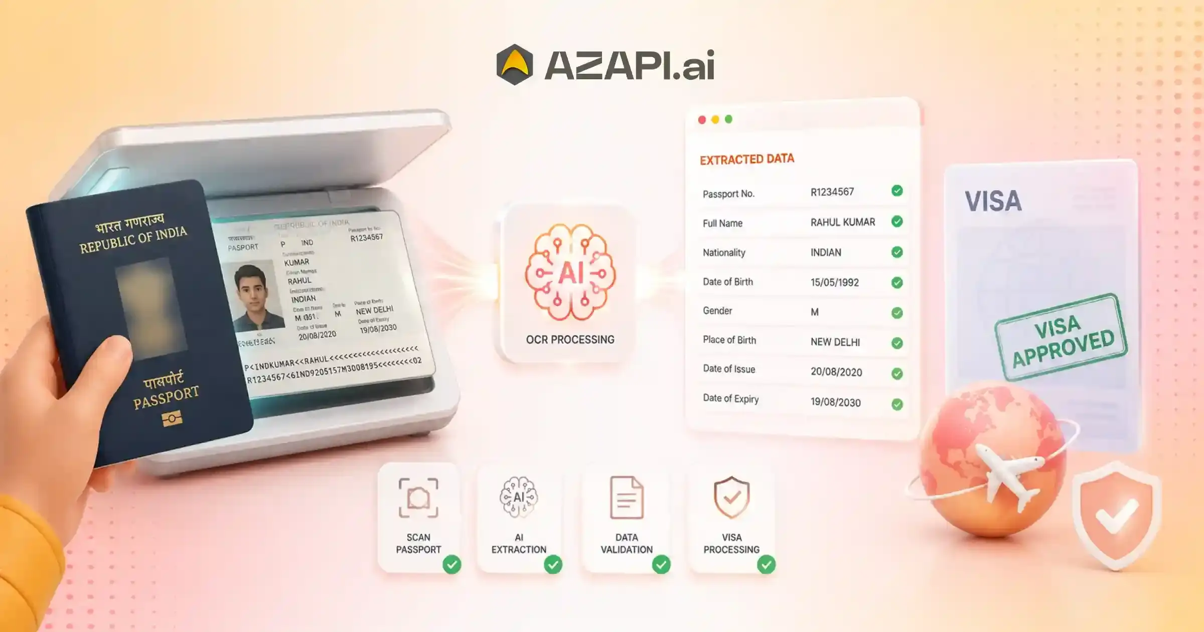 passport ocr api for visa processing