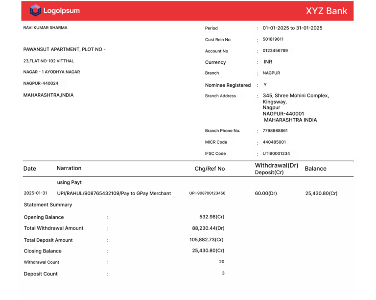 Bank Statement Analyzer API