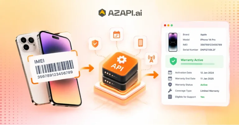 mobile warranty check api